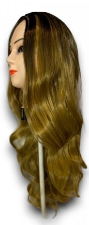 Visokokakovostna ženska lasulja - rjava 70 cm